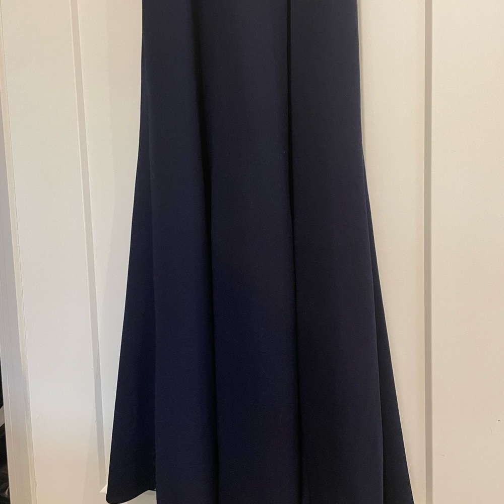 BHLDN Lennox Halter Open-Back Crepe Gown - Picture 6 of 7